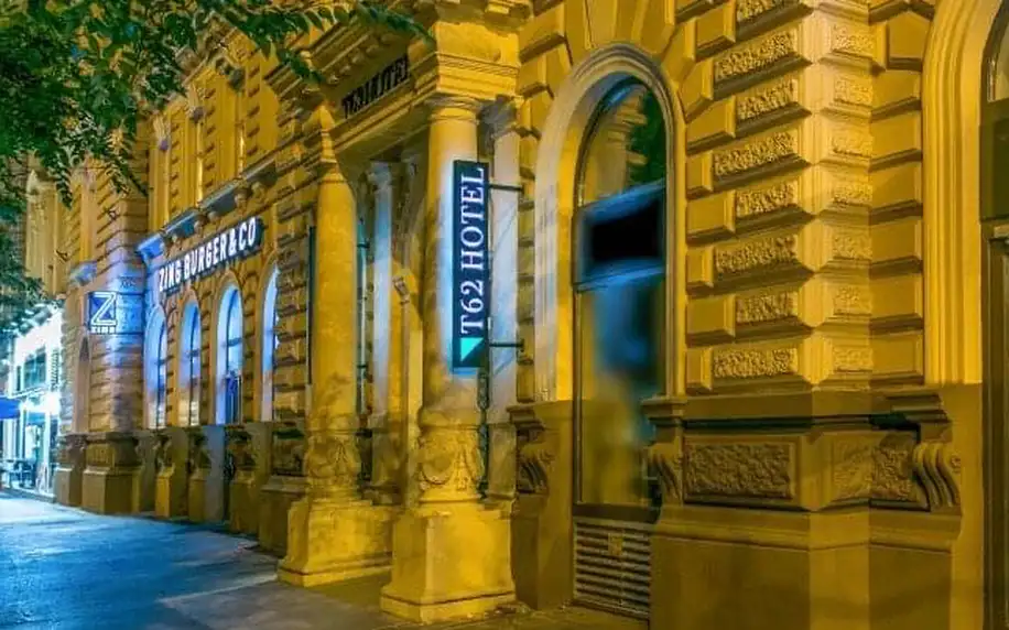 Maďarsko: Centrum Budapešti kousek od nádraží v novém a skvěle hodnoceném T62 Hotelu *** se snídaněmi