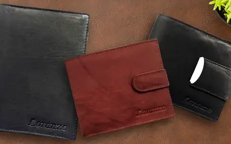 Kožené pánské peněženky a pouzdra na doklady