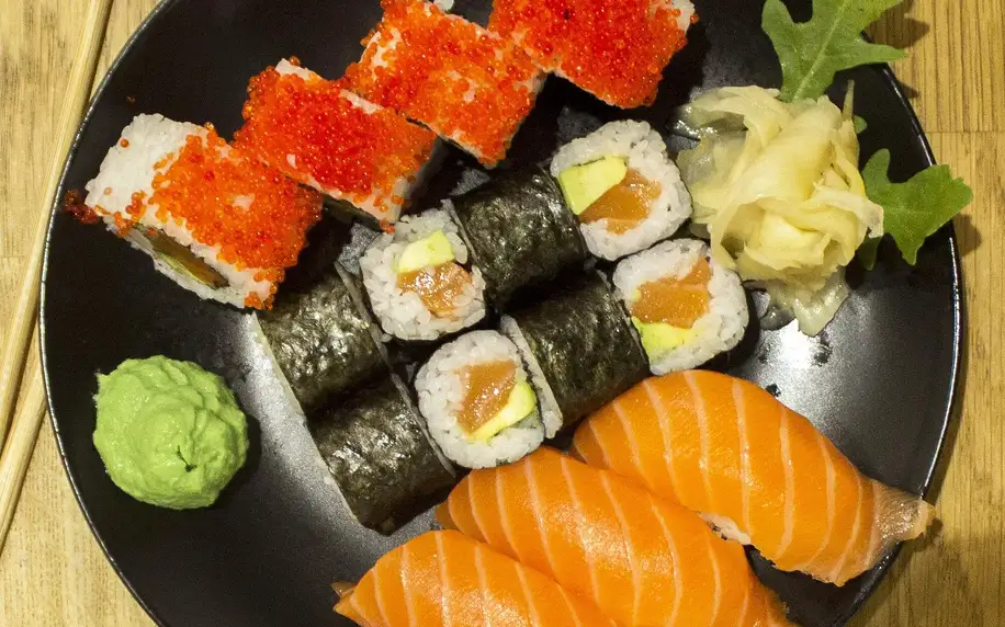 Sushi sety v bistru v brněnském OC Globus