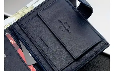 Kožené pánské peněženky a opasky v dárkové krabičce