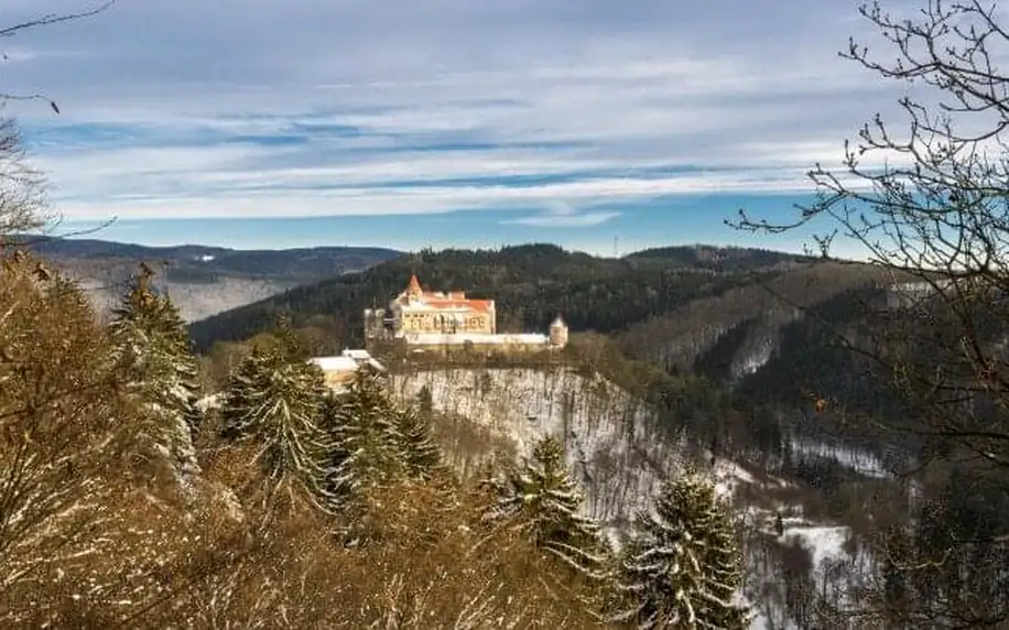 Vysočina: Žďárské vrchy v Penzionu Sykovec se snídaní nebo polopenzí a privátním wellness + láhev sektu