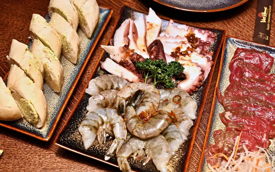 Luxusní degustační menu na gril: Wagyu i krevety