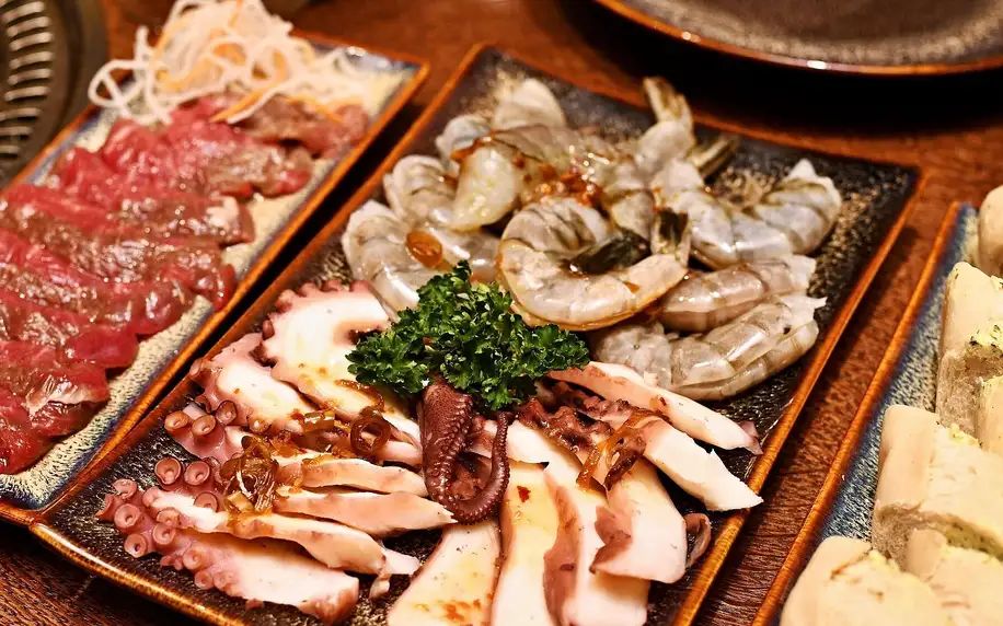 Luxusní degustační menu na gril: Wagyu i krevety