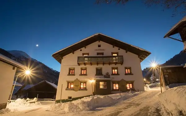 Rakouské Alpy: Pension der Steinbock - das Bauernhaus