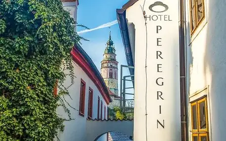 Český Krumlov přímo v historickém centru: Romantika v Hotelu Peregrin *** se snídaněmi a láhví Prosecca