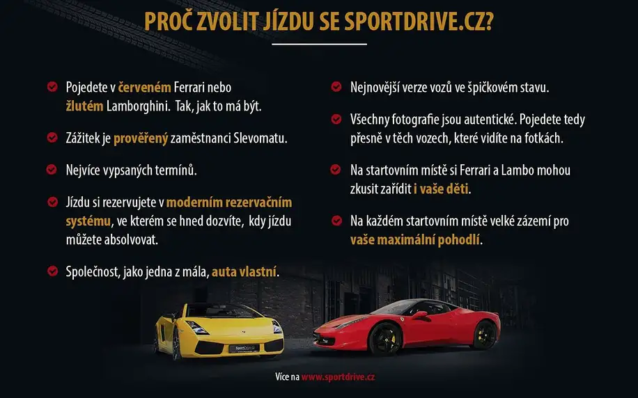 Ovládněte Ferrari 488 GTB nebo Lamborghini