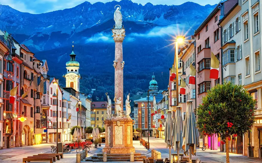 First minute u Innsbrucku: pobyt s polopenzí a wellness