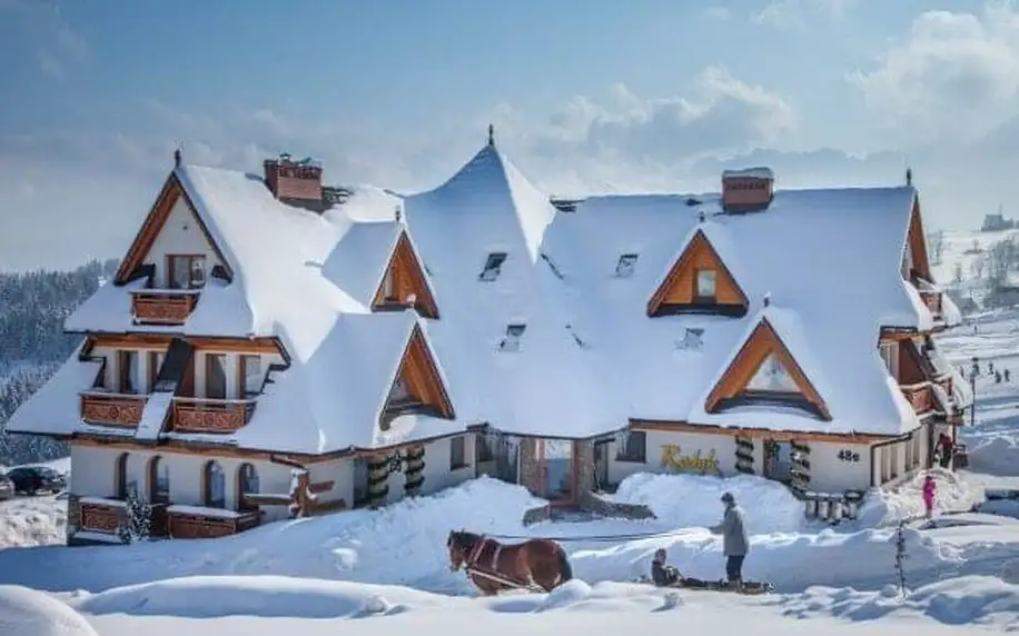 Polské Tatry u národního parku: Hotel Redyk Ski&Relax *** s polopenzí, neomezeným wellness + sleva do termálů