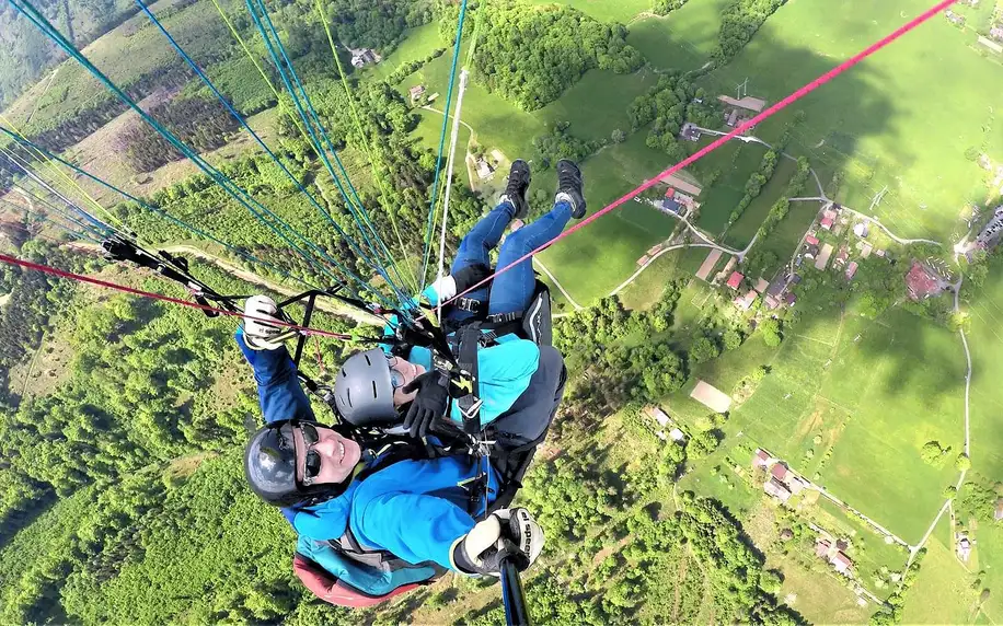 Paraglidingový tandemový let na míru i video z letu