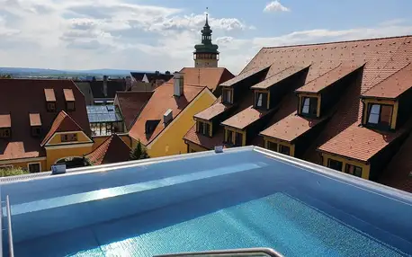Panoramatický bazén s výhledem na vinohrady