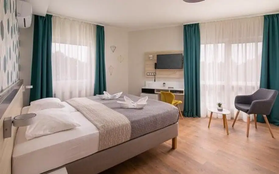 Pobyt 450 m od Balatonu: Kristály Hotel Keszthely **** s bohatým wellness, voucherem na procedury + strava