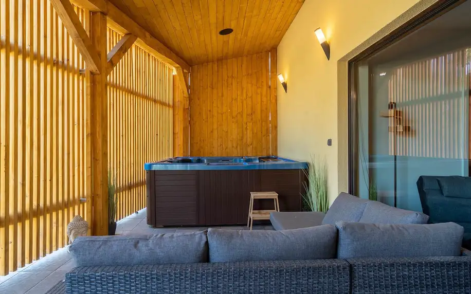 Soukromý dům s wellness: 2 ložnice, vířivka, sauna