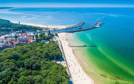 Baltské moře jen 350 m od pláže: Stylové Apartmenty Sun & Snow GEA ECO pro 4 osoby s terasou a fitness centrem