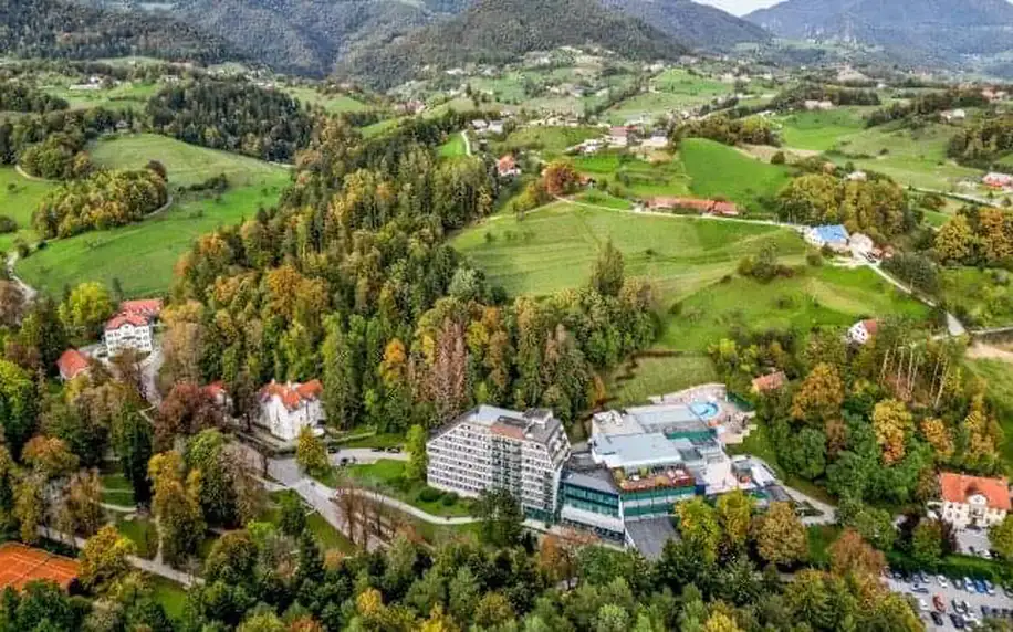 Slovinsko: Boutique Hotel Dobrna **** se 4 termálními bazény, wellness centrem (vířivky, sauny) a polopenzí