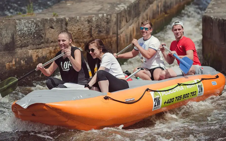 1hod. plavba Krumlovem: paddleboard, kanoe či raft