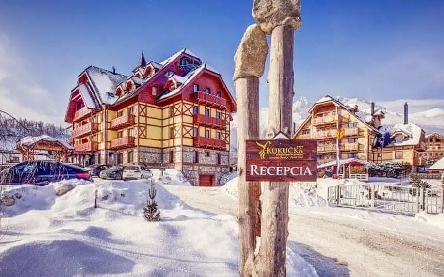 Vysoké Tatry pod Lomnickým štítem Aplend Hotel Kukučka **** se snídaní, vyžitím pro děti a slevami