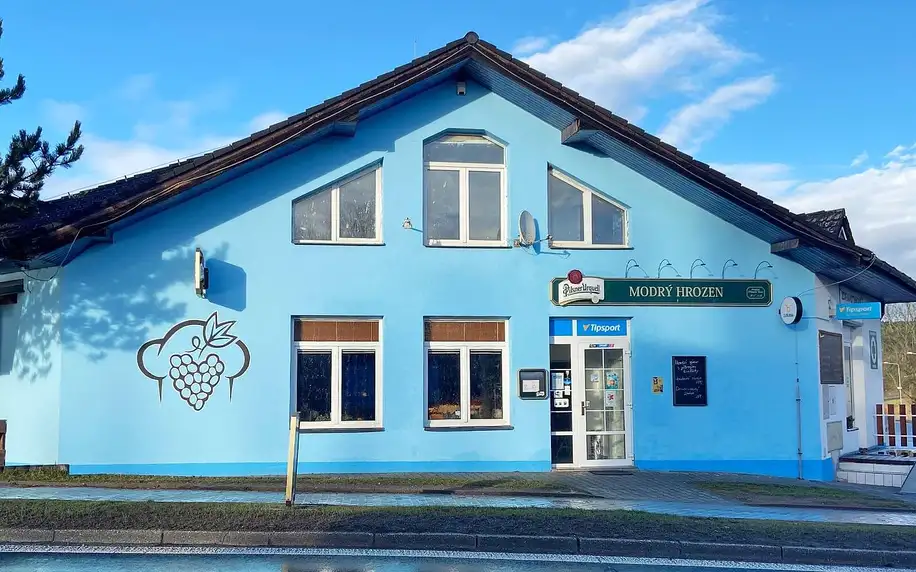 250 či 500 Kč do tradiční české restaurace Modrý Hrozen