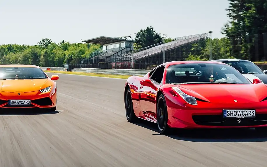 Jízda ve Ferrari, Lamborghini, Porsche i Mustangu aj. na 20 minut