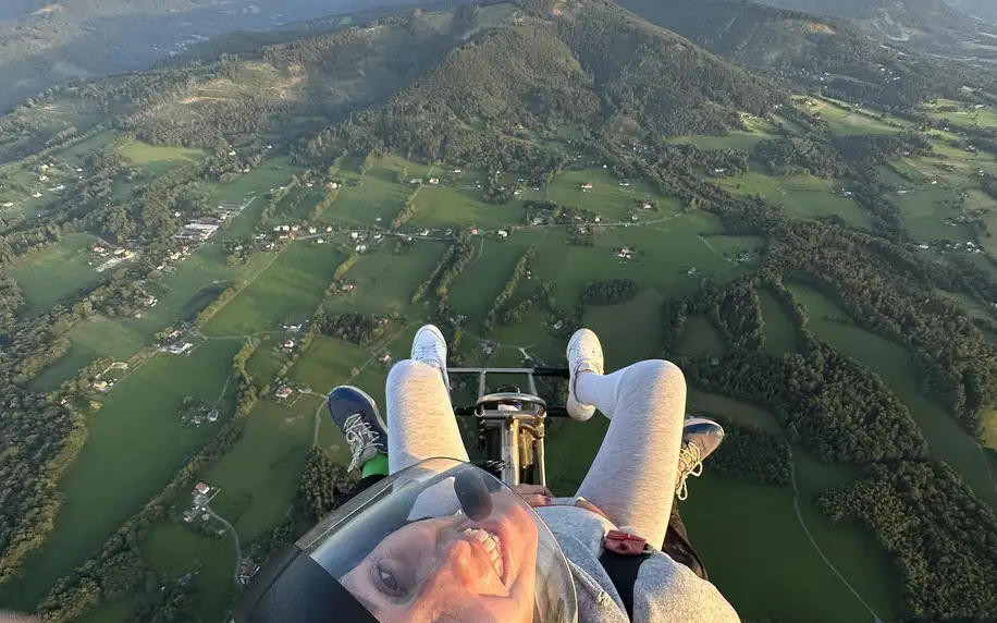 Motorový paragliding: 5, 15 nebo 30 minut letu
