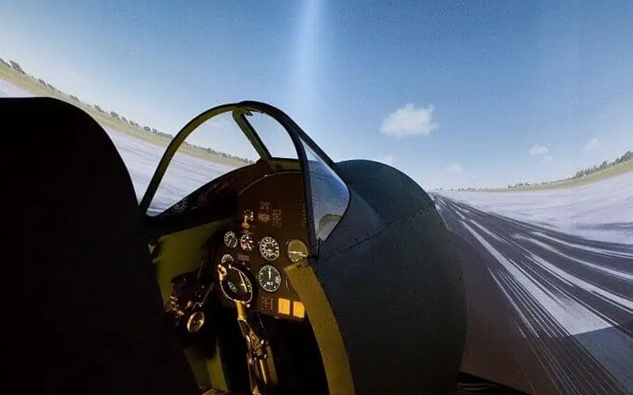 Let na simulátoru Spitfire