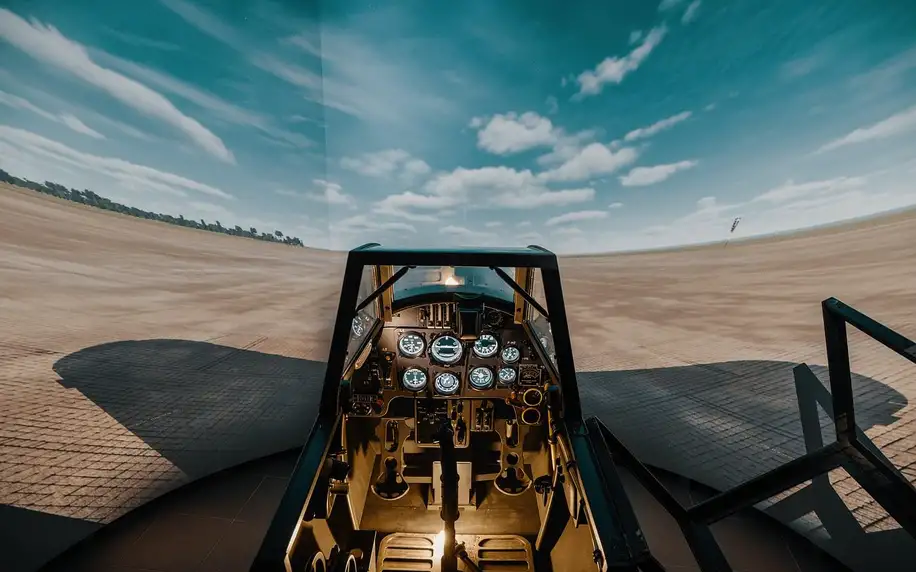 Let na simulátoru Messerschmitt Bf109