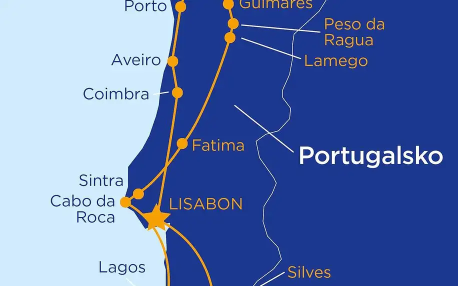 Portugalsko letecky na 8 dnů, strava dle programu