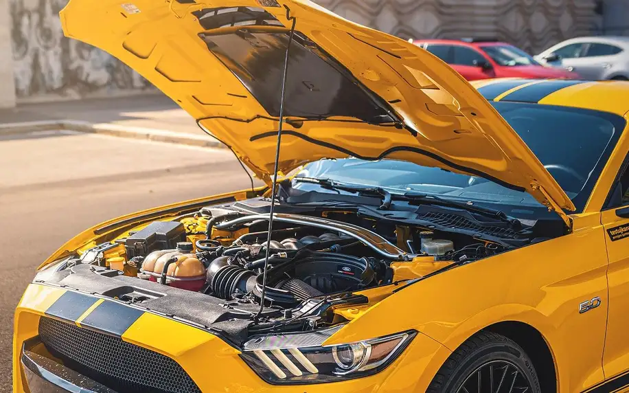 20–50 minut v supervýkonném Mustangu Shelby paket GT 5.0 V8