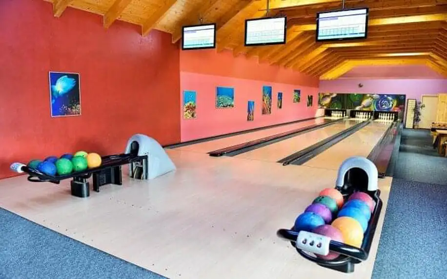 Pobyt v přírodě u Sedlčan v Resortu Hulín s polopenzí, bowlingem a vstupem do minizoo + parkování zdarma