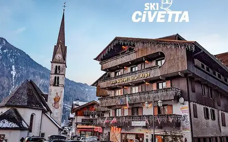 5denní zájezd s dopravou, polopenzí a skipasem v ceně – hotel Alle Alpi, Dolomiti Superski