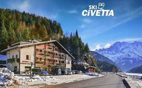 5denní zájezd s dopravou, polopenzí a skipasem v ceně – hotel Monte Civetta, Dolomiti Superski