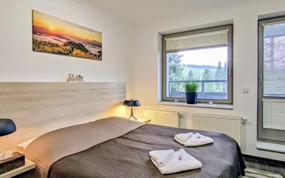 Harrachov komfortně v Apartmánech Relax 569 se snídaní až na pokoj + každý den vstup do saunového světa