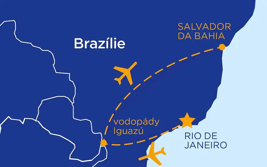 Brazílie letecky na 10 dnů, strava dle programu