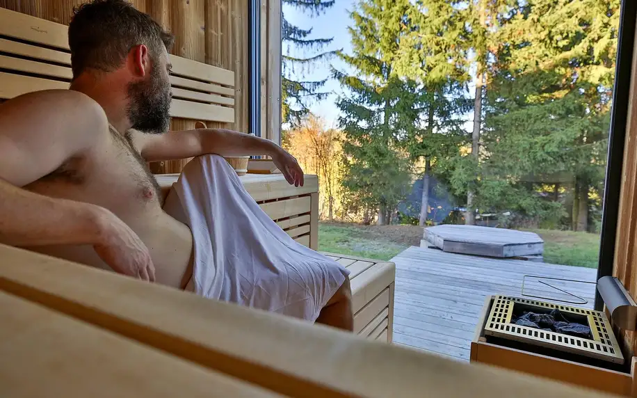3pokojové apartmány na Lipně: krb i privátní sauna
