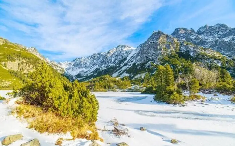 Vysoké Tatry: Pobyt přímo pod Lomnickým štítem jen 1 km od lanovky v Penzionu Encián s wellness a polopenzí