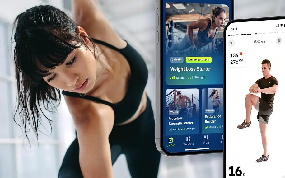 Členství v moderní fitness aplikaci Fitify Pro