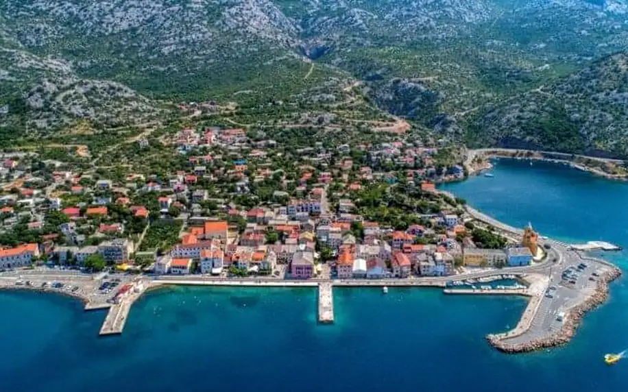 Chorvatsko: Karlobag 100 m od pláže v Apartmánech Zuanović pro 4-6 osob s klimatizací, kuchyní a terasou