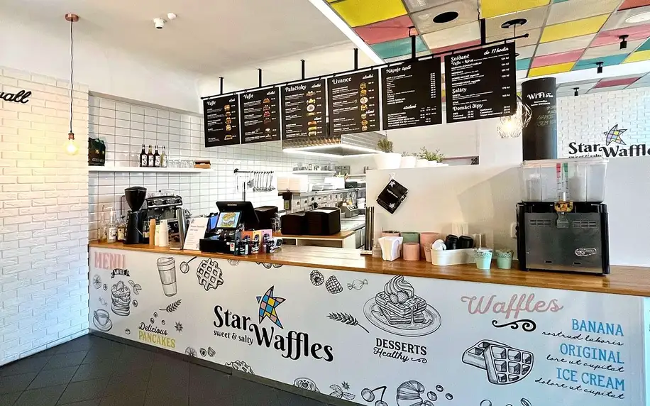 Voucher v hodnotě 300-500 Kč: podnik Star Waffles