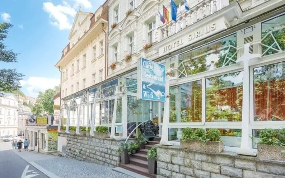 Karlovy Vary v Park Spa Hotelu Sirius **** se vstupem do Alžbětiných lázní a sauny + plná penze a 5 procedur