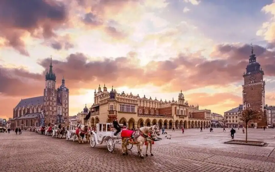 Krakov luxusně přímo v centru v Qubus Hotelu Kraków **** s neomezeným wellness (bazén, vířivka) a polopenzí