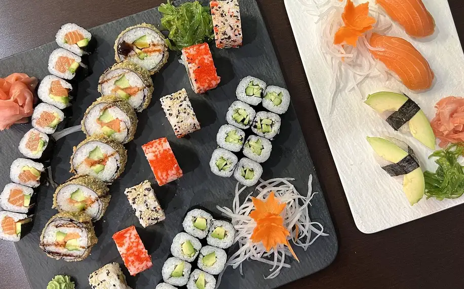 Sushi sety až o 42 ks: maki, nigiri i tempura