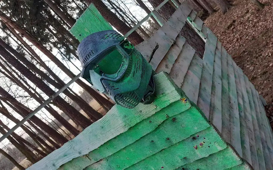 Paintballová přestřelka na lesním hřišti u Tábora