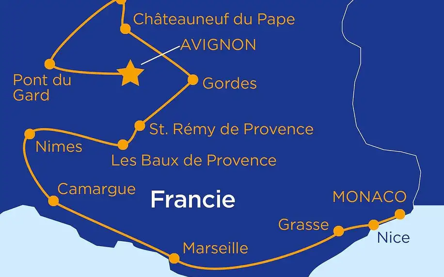 Francie - Provence autobusem na 8 dnů, snídaně v ceně