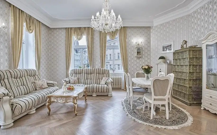 Karlovy Vary: Apartment Luxury Nostalgia s možností vířivky na pokoji