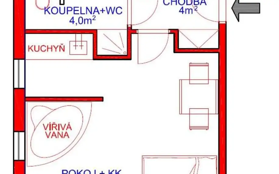 Klimkovice: apartmány U Solišů s možností vířivky na pokoji