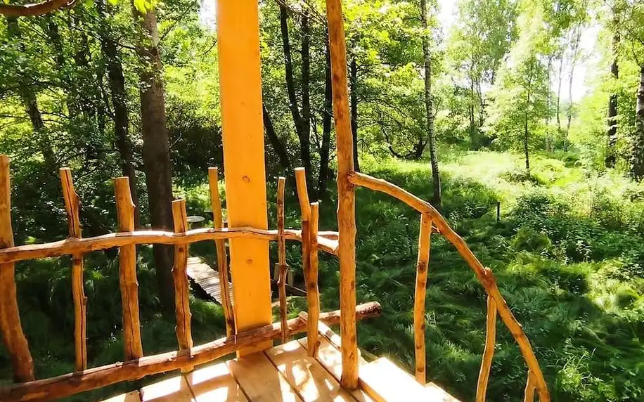 Mikulášovice: Treehouse LEA s možností vířivky na pokoji
