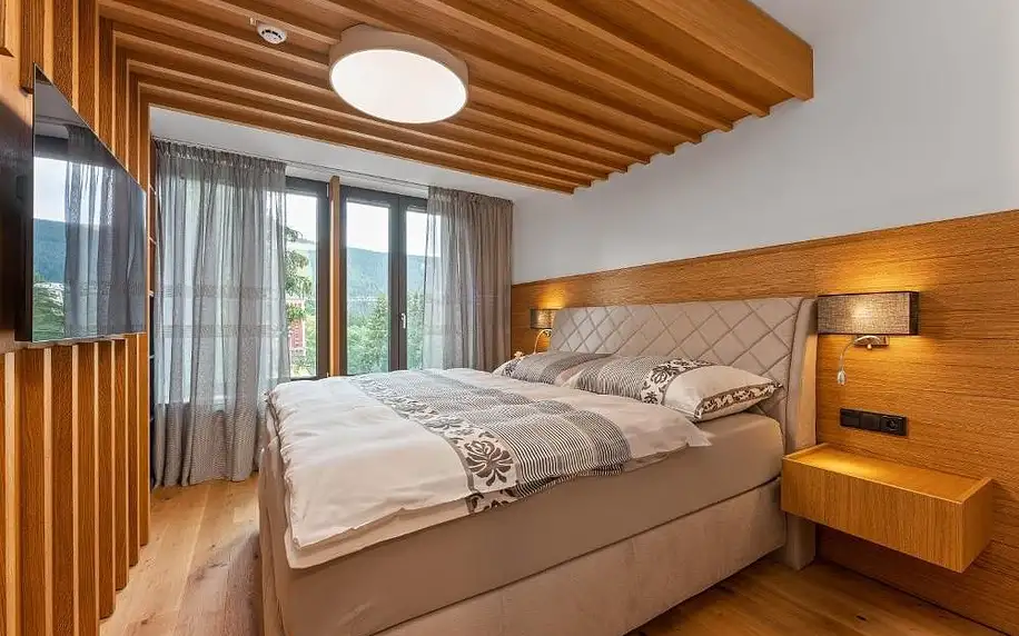 Špindlerův Mlýn: Residence Koubek - Útulný apartmán s výhledem a parkováním s možností vířivky na pokoji