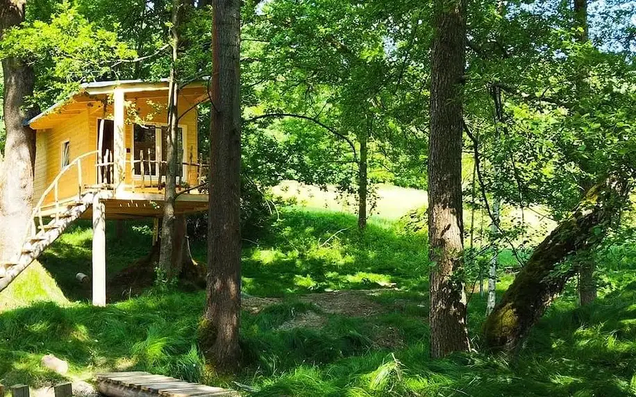 Mikulášovice: Treehouse LEA s možností vířivky na pokoji