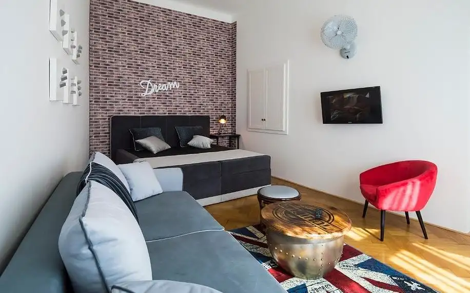 Praha: Design Apartment Havelska s možností vířivky na pokoji