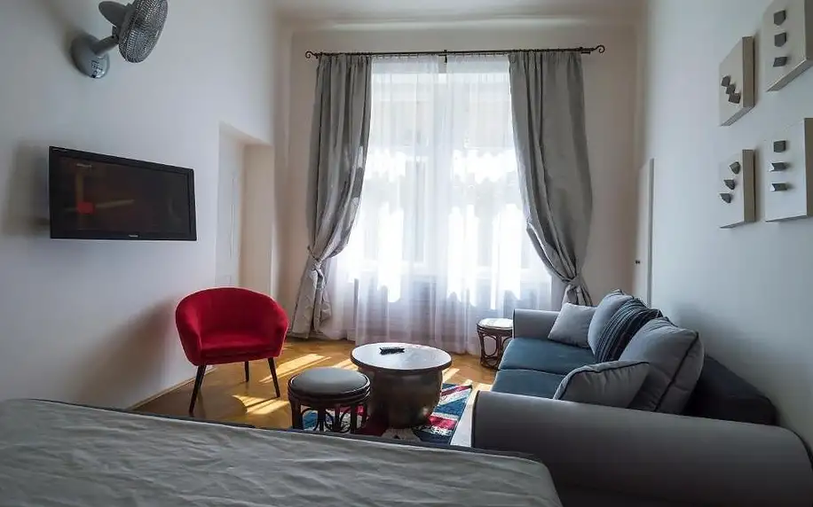 Praha: Design Apartment Havelska s možností vířivky na pokoji