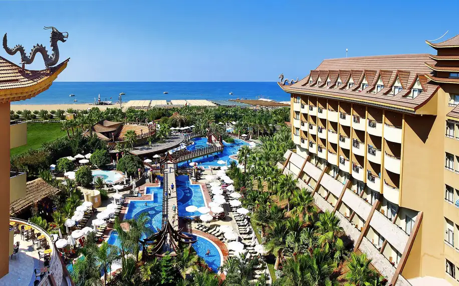 Hotel Royal Dragon, Turecká riviéra, Dvoupodlažní rodinný pokoj s výhledem na moře, letecky, all inclusive